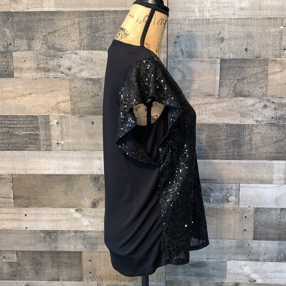 Maurices Sequined Short Sleeve Top - Picture 3 of 16